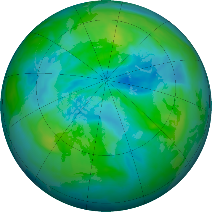 Arctic ozone map for 17 September 2010